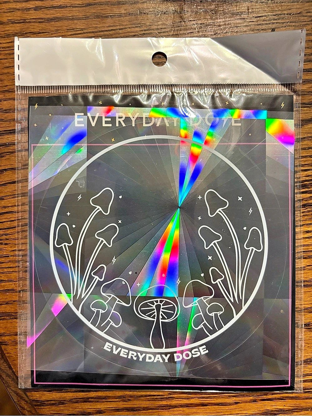 Everyday Dose Mushroom Suncatcher Window Sticker